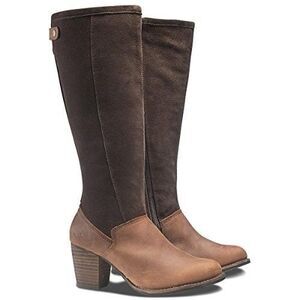 CAT Women’s Gingerbread Coretta Waterproof Leather Tall Boots Size 7.5 / 38 EU